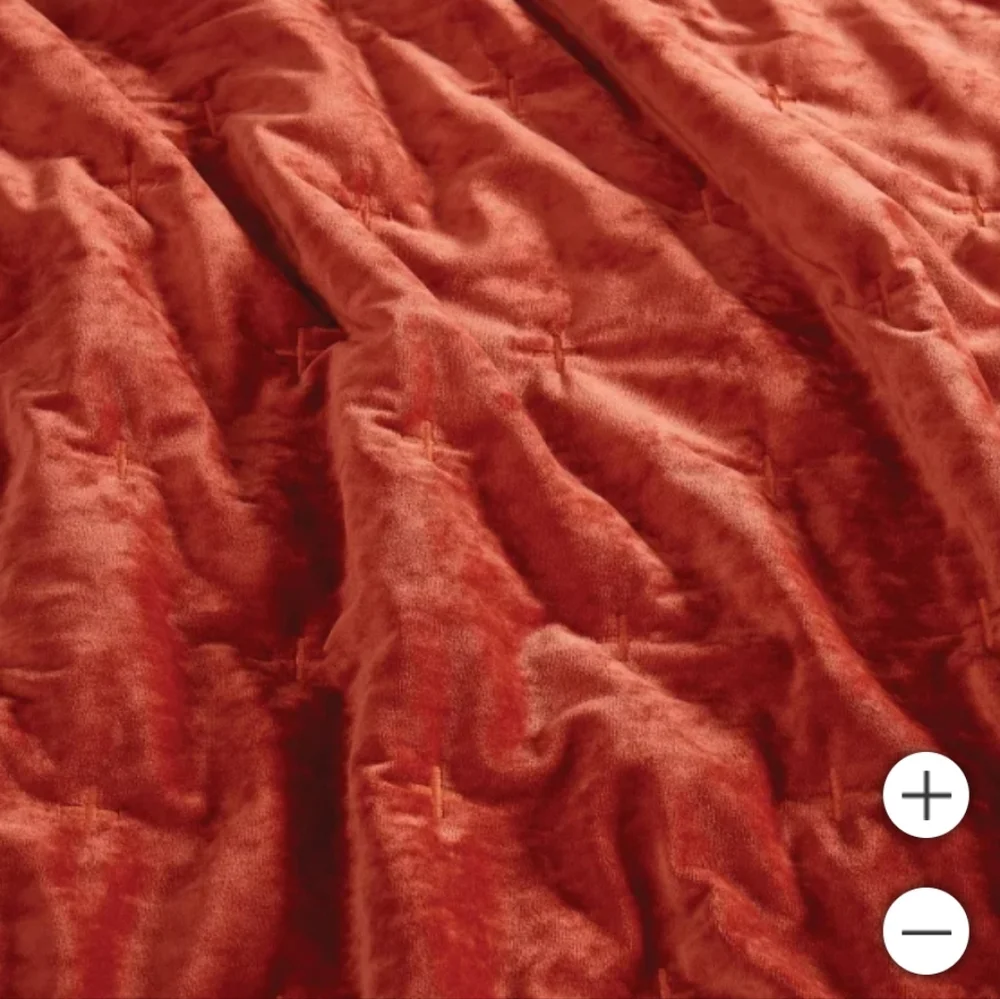 Boho Luxe Velvet Throw new, orange